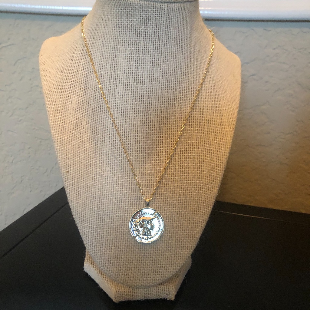14 Kt Gold Plated Antique Coin Layering Necklace